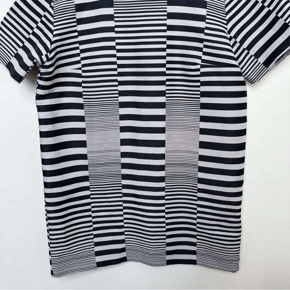 Hunter Bell Womens 10 Christie Shift Printed Dress Short Sleeve Black - Picture 8 of 14